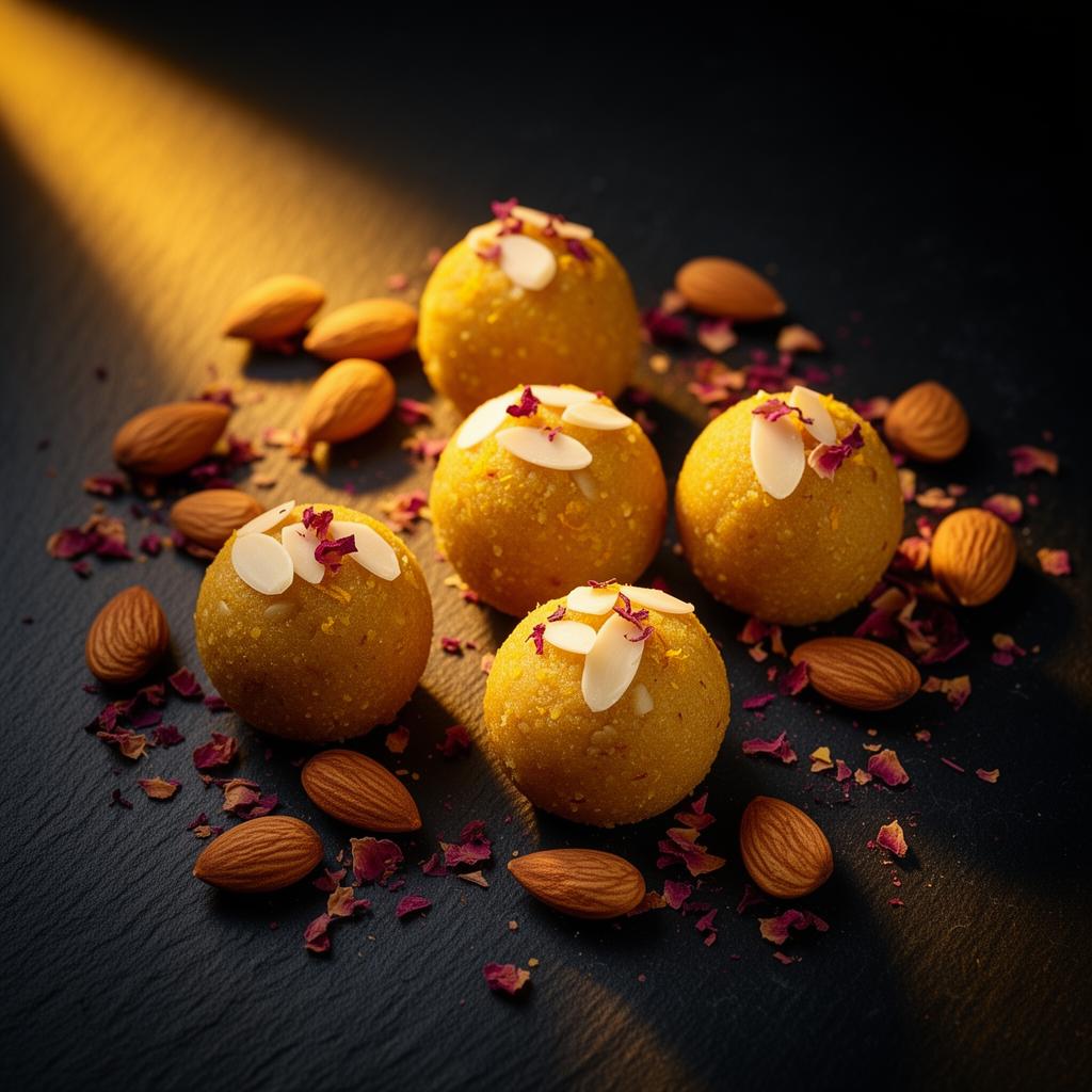 Badam Ladoo — handcrafted in pure desi ghee