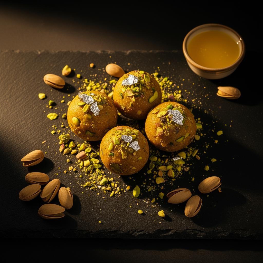Pista Ladoo — handcrafted in pure desi ghee